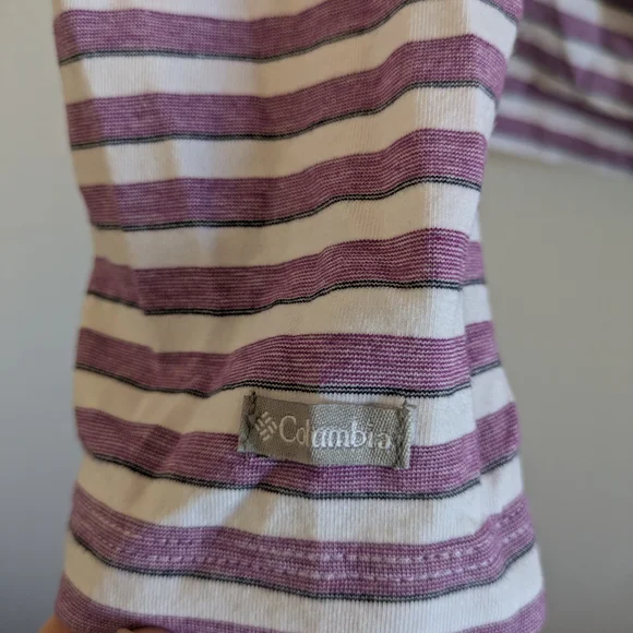 Columbia Women's Striped Omni Wick Sun Hoodie - Picture 3 of 5